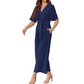 🔥Tijdelijke aanbieding - 49% korting🔥Jumpsuit met elegante V-hals en brede tailleband voor dames