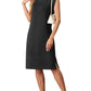 🌸Uitverkoop 50% korting |Dames Ronde Hals Loose Split Strijkvrije Midi Jurk met Zakken
