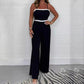 Elegante Dames Sling Jumpsuit met Ingebouwde Beha