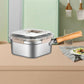 ⌛Tijdelijk aanbod 50% korting 🫕Multifunctionele Frituurset – Frituren, Koken, Vershouden & Groenten Wassen