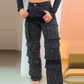 💥2025 Hot Sale💥Dames broek met strass-steentjes en wijde pijpen met zakken
