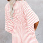 Gestreepte V-hals jumpsuit shorts voor dames