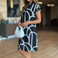 🌞Zomeruitverkoop 50% KORTING🔥Charmante Dames Jurk met Losse Pasvorm en Print