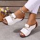 Modieuze slippers voor dames met kettingdetail
