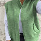 🎈Beperkte herfstselectie🎀Warm, modieus vest met rits voor dames