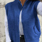 🎈Beperkte herfstselectie🎀Warm, modieus vest met rits voor dames