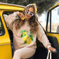 Stijlvolle sweatshirt met print en broek 2-delige set