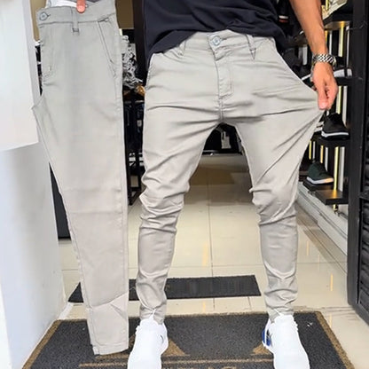🍂Herfstuitverkoop 50% KORTING🍁Heren slim-fit casual effen broek