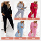 👩‍🦱 Conjunto de 3 Piezas de Chaqueta y Pantalón de Béisbol para Mujer – Estilo Deportivo y Cómodo ✨⚾