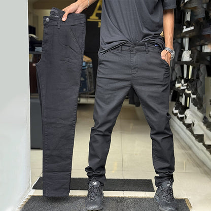 👖 Pantalones casuales de color sólido y corte ajustado para hombre – estilo limpio, versátil y moderno | Ideal para el día a día
