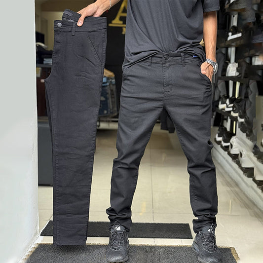 👖 Pantalones casuales de color sólido y corte ajustado para hombre – estilo limpio, versátil y moderno | Ideal para el día a día