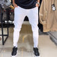 👖 Pantalones casuales de color sólido y corte ajustado para hombre – estilo limpio, versátil y moderno | Ideal para el día a día