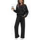 🔥2025 Hot Sale🔥Set van een top met ronde hals en een broek met trekkoord voor dames