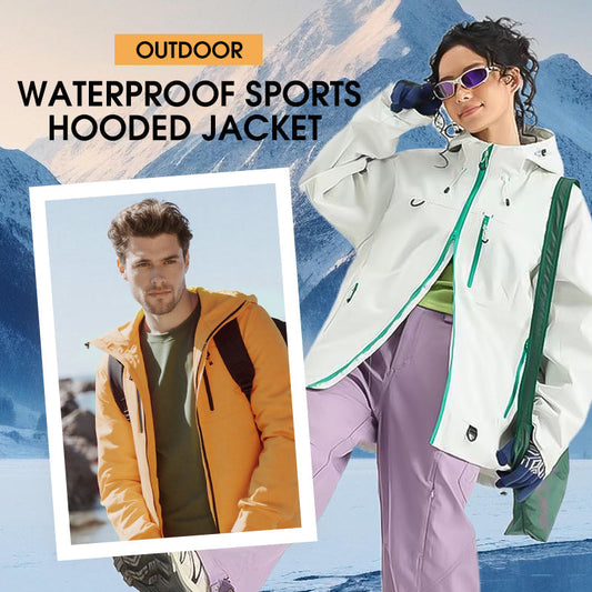 2025 Hot Sale 50% korting🧥 Outdoor Waterdichte Sportjas Met Capuchon – Winddicht, Waterafstotend & Ademend, Perfect Voor Avonturen!