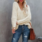 Tijdelijke aanbieding - 50% korting✨Dames off-the-shoulder trui losse lichtgewicht pullover top