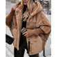 🔥Wintervoorverwarming - enorme kortingen🔥Luxe Dames Oversized Gebreide Puffer Jas – Winter Must-Have met Patchwork Design & Maximum Warmte!