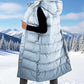 ❄️ Dames Lange Donsvest – Afneembare Kap, Rits & Knopen – Warme Elegantie Voor Ieder Seizoen!
