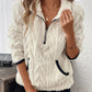 🔥2025 Hot Sale🔥Sweatshirt met halve rits en pluizige zakken