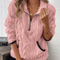 🔥2025 Hot Sale🔥Sweatshirt met halve rits en pluizige zakken