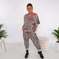 ✨ 2025 Hot Sale✨  Trendy Dames Set – Comfort & Stijl met Luipaardprint