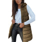 🧥 Lang Gewatteerd Dames Vest Met Rits – Warm, Stijlvol & Veelzijdig Voor Elke Outfit!