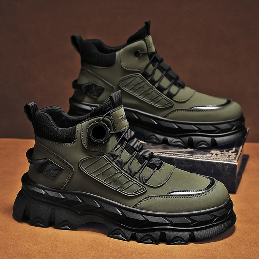 🥾Meest populaire herenschoenen - Retro casual dikke enkellaarsjes voor heren