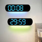 🕒 NU 50% KORTING! ✨ LED digitale wandklok - Datum/Temperatuur/Alarmweergave, 7 kleuropties, Moderne woning/kantoorinrichting 🌙📦