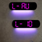 🕒 NU 50% KORTING! ✨ LED digitale wandklok - Datum/Temperatuur/Alarmweergave, 7 kleuropties, Moderne woning/kantoorinrichting 🌙📦