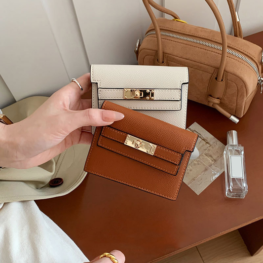 🔥2025 Hot Sale 50% korting🔥Stijlvolle dameskaarthouder met drukknoopsluiting