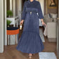🔥2025 Hot Sale 50% Korting🔥Damesjurk met knoopsluiting en ceintuur om de taille te accentueren