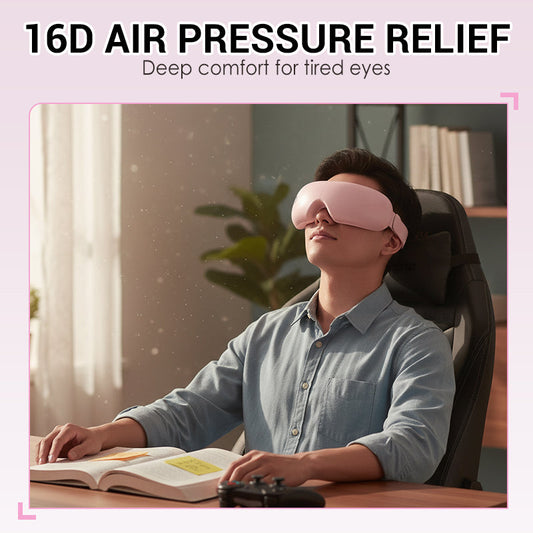👓 NU 50% KORTING! 🎵 Slimme oogmassagebril met muziekfunctie en verwarming – Kalmerende vibraties, Bluetooth-connectiviteit en draagbaar ontwerp 😌