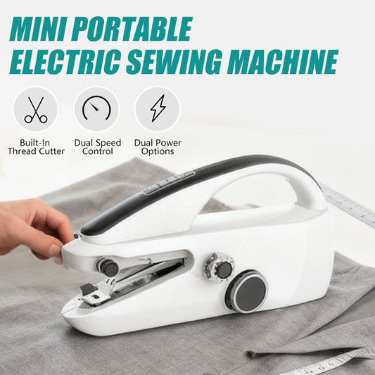 🧵 50% KORTING vandaag – Naai alles, altijd!⚡Mini Portable Electric Sewing Machine