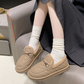 Women's Quilted Plush-Lined Winter Loafers