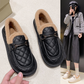 Women's Quilted Plush-Lined Winter Loafers