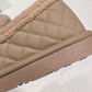 Women's Quilted Plush-Lined Winter Loafers