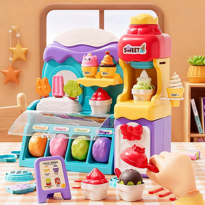 🎄Kerstuitverkoop 50% korting🍦✨【DIY-ijsspeelset voor kinderen】✨ - Creatieve speelset voor rollenspel en zintuiglijke vaardigheden van kinderen, ideaal cadeau!🎁