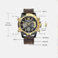 Multifunctioneel 3ATM waterdicht heren quartz sporthorloge met dubbel display