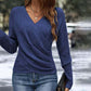 “Camiseta de punto para mujer con cuello en V ✨ Elegante y cómoda 🚚 Envío Gratis”