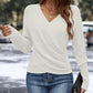 “Camiseta de punto para mujer con cuello en V ✨ Elegante y cómoda 🚚 Envío Gratis”