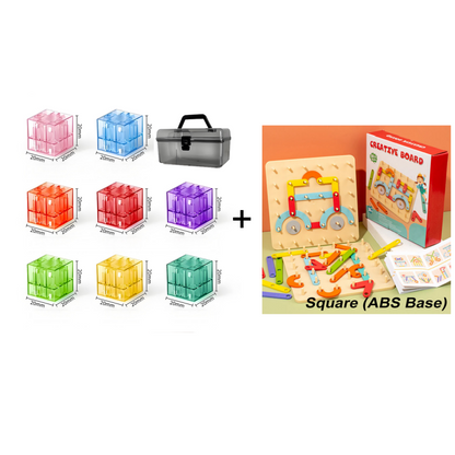 🔥⏰ ¡Oferta por Tiempo Limitado 50% OFF! 🧲 Bloques de Construcción Magnéticos para Niños – Aprende Jugando con Creatividad Sin Límites ✨