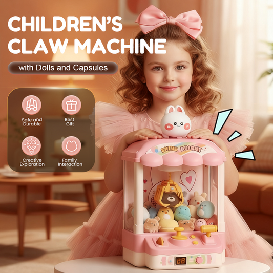 🐾 Schattige Dieren Klauwmachine voor Kinderen 🎉nclusief Knuffels & Capsulespeelgoed – Urenlang Speelplezier! 🧸