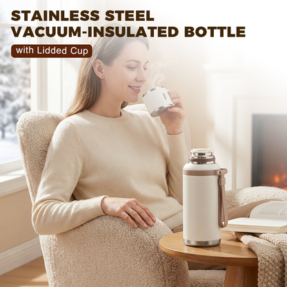 🏆Flash Sale 50% KORTING⚡Meer dan 5000 verkocht! 💥Roestvrijstalen vacuümgeïsoleerde fles met deksel