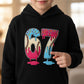 ✨🧒😂 Sudadera con Capucha Meme 67 para Niño – Divertida, Cómoda y Colorida 💖 Perfecta para Jugar y Sonreír | 🌟 Estilo Casual y Moderno | ⚡ Suave y Cálida