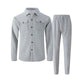 👕👖 Conjunto de Chaqueta y Pantalones para Hombre – Tejido Transpirable Tipo Waffle, Corte Relajado y Estilo Casual Cómodo ✨🔥