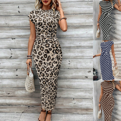 🥳 2026 MEGA-UITVERKOOP: 50% KORTING! 🥳 💞 Meer dan 50.000 verkocht! 🌸 Dames Bodycon-jurk met knoop – Luipaardprint en een knoop die de buik flatteert. Comfortabel & chic voor feestjes of een avondje uit. Voel je prachtig. ✨🌹