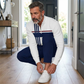 👕 Conjunto Casual de 2 Piezas para Hombre – Sudadera con 1/4 de Cierre, Estampado Gráfico y Corte Relajado, Tallas S-3XL ✨🧑‍🦱