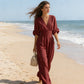 👗 NU 50% KORTING! ✨ Elegante jumpsuit met V-hals en wijde pijpen – zwierig silhouet, ademende stof en moeiteloze stijl 💃