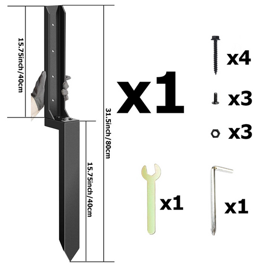 🛠️ Kit de Reparación para Postes de Valla – Resistente y Duradero para Uso Intensivo ✨🏡