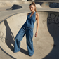💥🎀Zomer Retro Wassen Jeans Set – Rechte Relax Broek Dames🎁 Natuurlijke Look + Gratis Verzending💫✨💃
