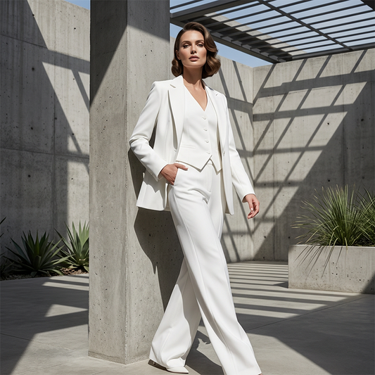 🔥 LAATSTE DAG: 50% KORTING!! 🏆Elegant driedelig pak voor dames